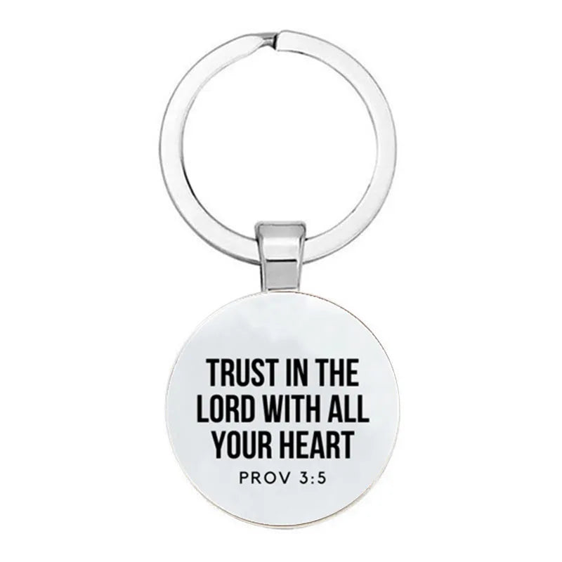 Bible Verses Key Chain Faith Key Chain Bible Quotes Christian Jewelry Friends Women Men Inspirational Gifts