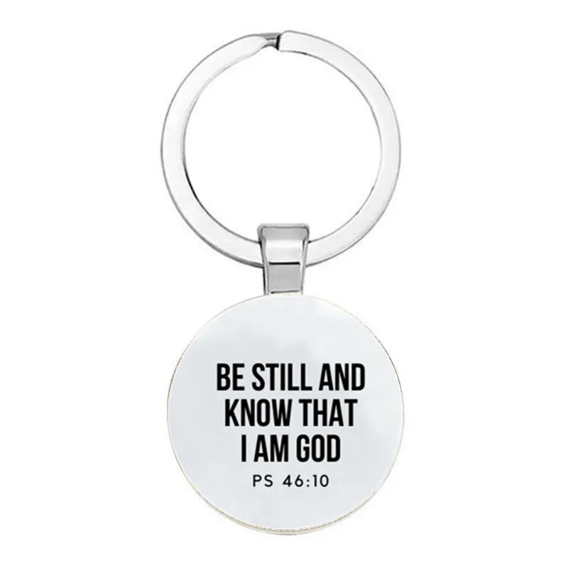 Bible Verses Key Chain Faith Key Chain Bible Quotes Christian Jewelry Friends Women Men Inspirational Gifts