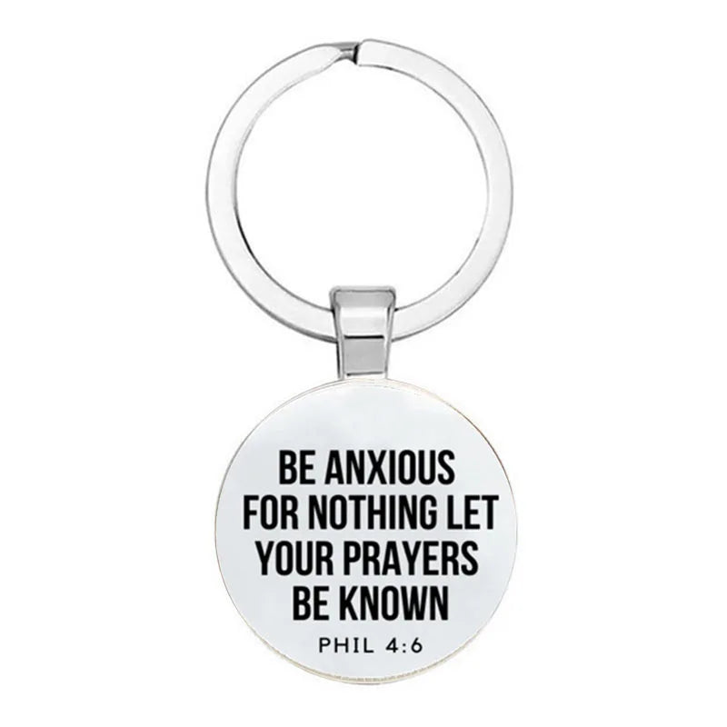 Bible Verses Key Chain Faith Key Chain Bible Quotes Christian Jewelry Friends Women Men Inspirational Gifts