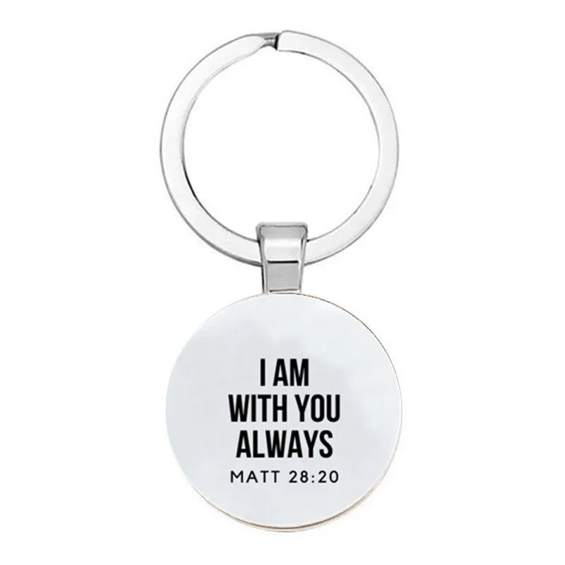 Bible Verses Key Chain Faith Key Chain Bible Quotes Christian Jewelry Friends Women Men Inspirational Gifts