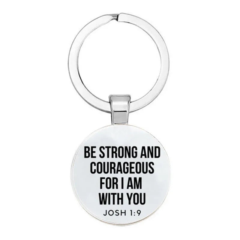 Bible Verses Key Chain Faith Key Chain Bible Quotes Christian Jewelry Friends Women Men Inspirational Gifts