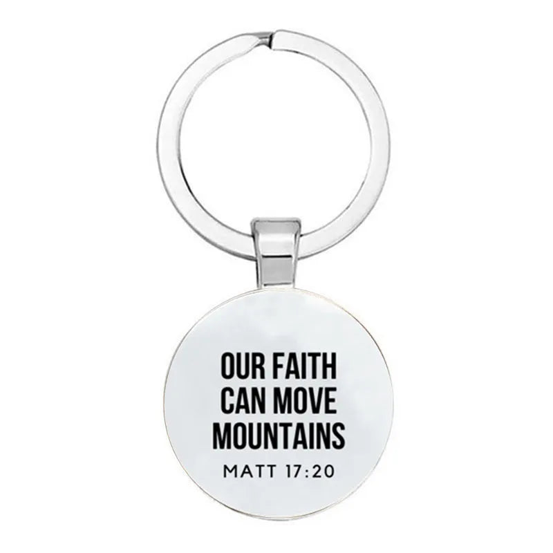 Bible Verses Key Chain Faith Key Chain Bible Quotes Christian Jewelry Friends Women Men Inspirational Gifts