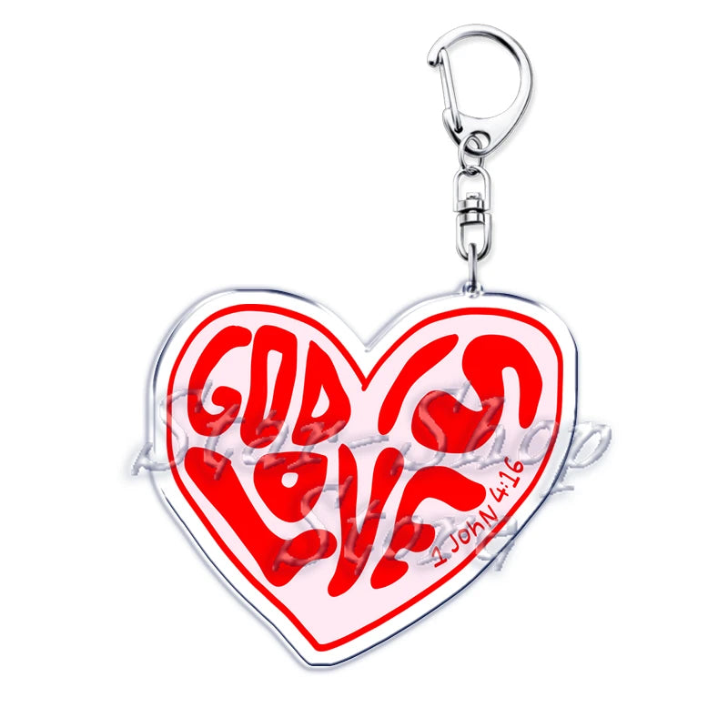 "Jesus Loves You" Acrylic Keychain