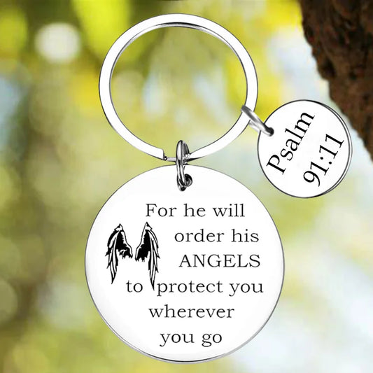 New Bible Verse Keychain Pendant