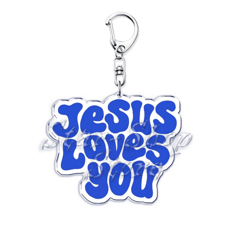 "Jesus Loves You" Acrylic Keychain