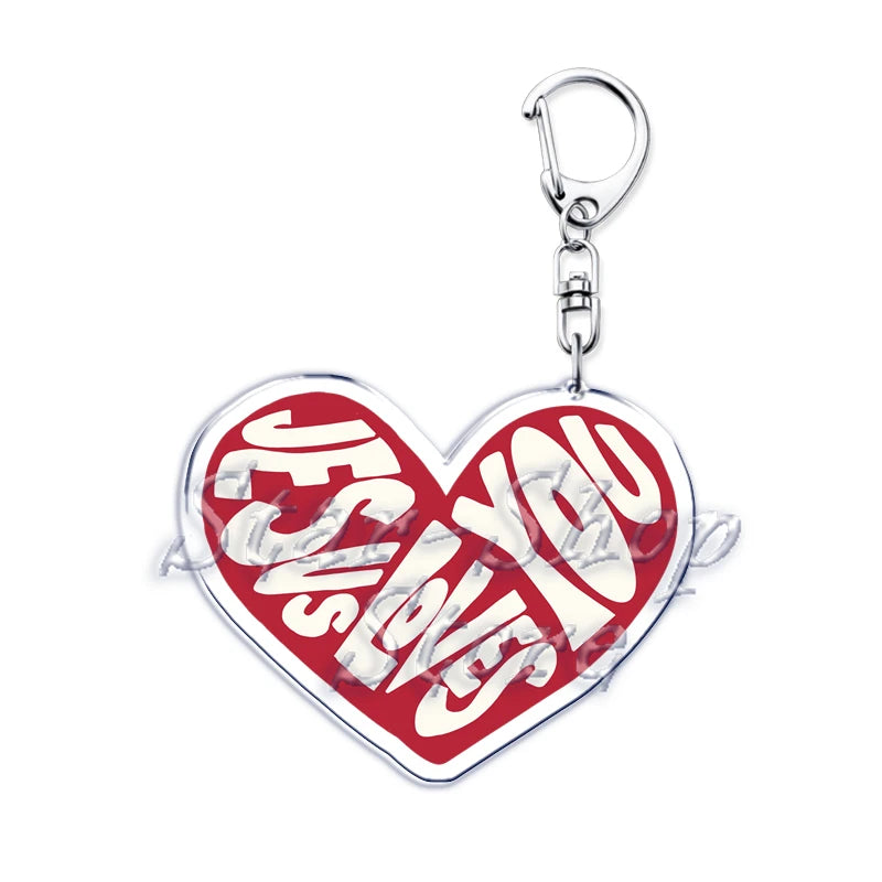 "Jesus Loves You" Acrylic Keychain