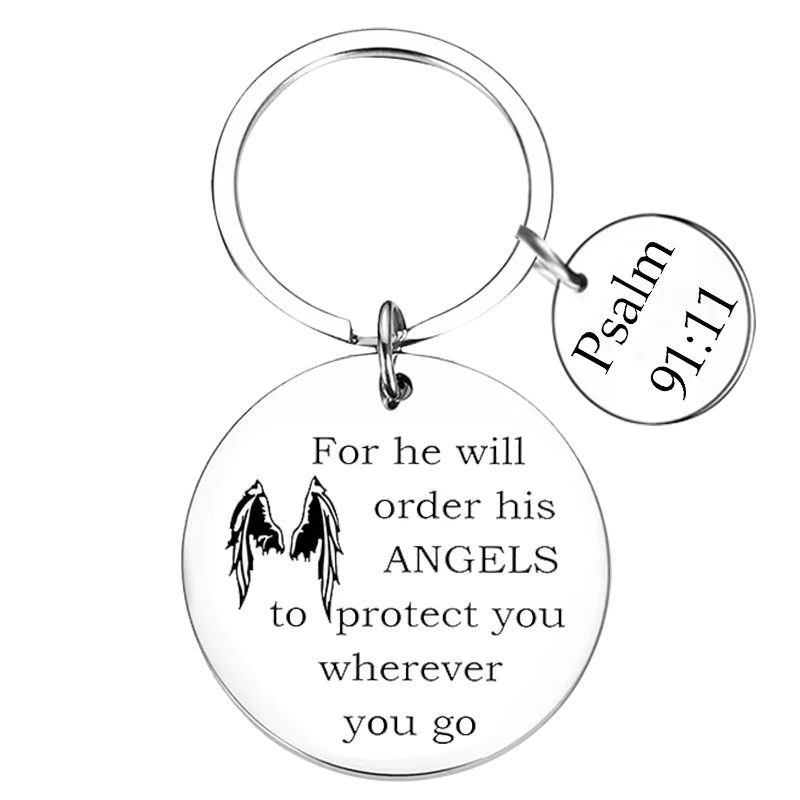 New Bible Verse Keychain Pendant