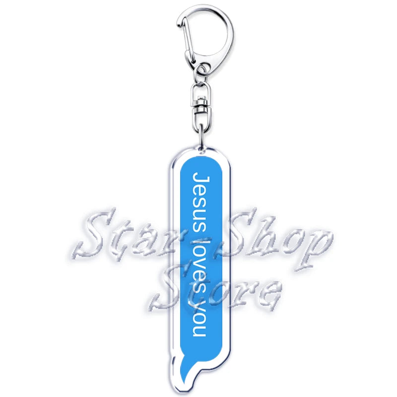 "Jesus Loves You" Acrylic Keychain